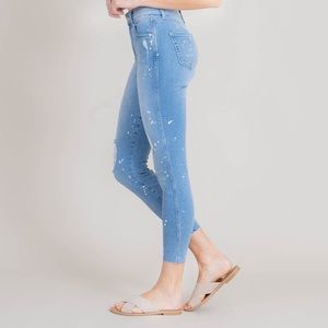 Level 99 Jamie High Rise Distressed Skinny Jeans